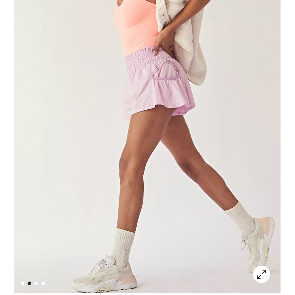 NWT FP Movement Get Your Flirt On Shorts Peony Pink Size S